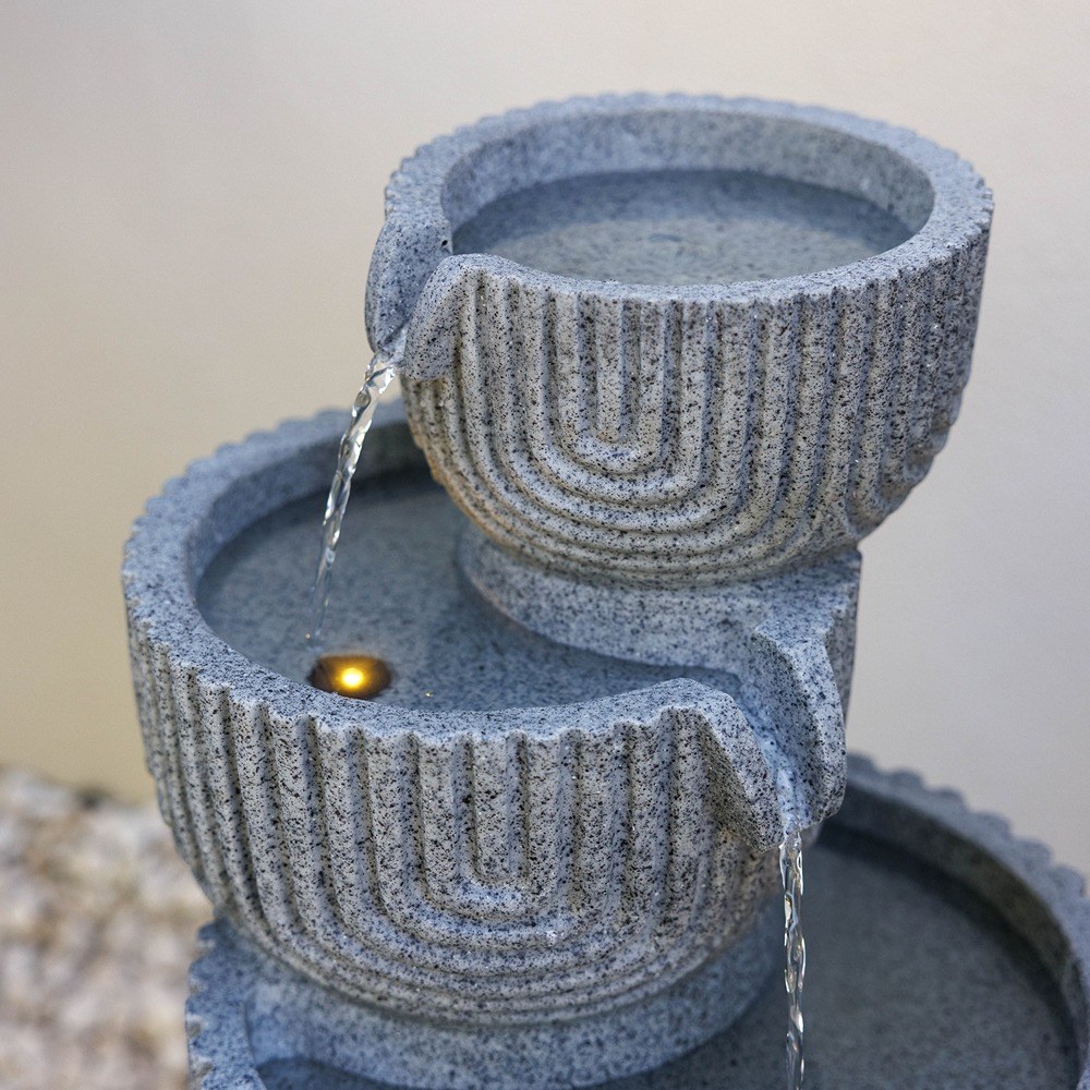 Lyne Stacked Bowls Water Feature