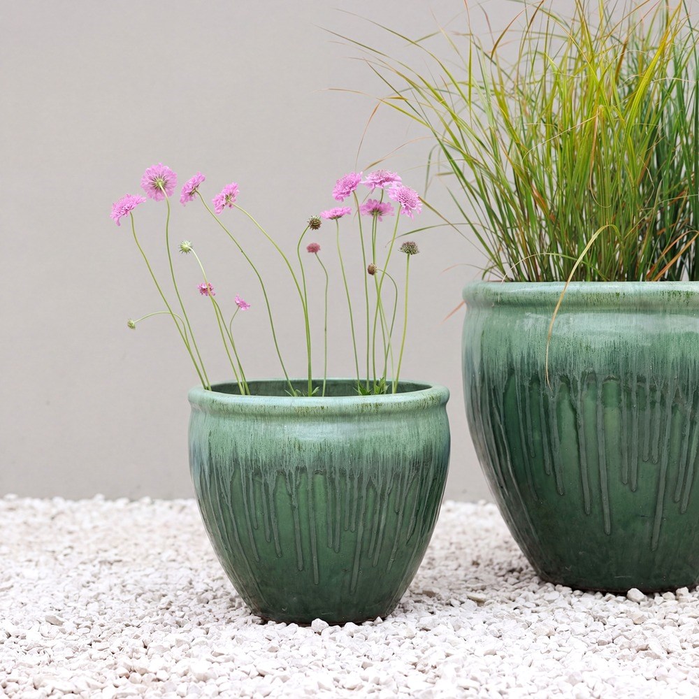 Volterra Glazed Terracotta Planter