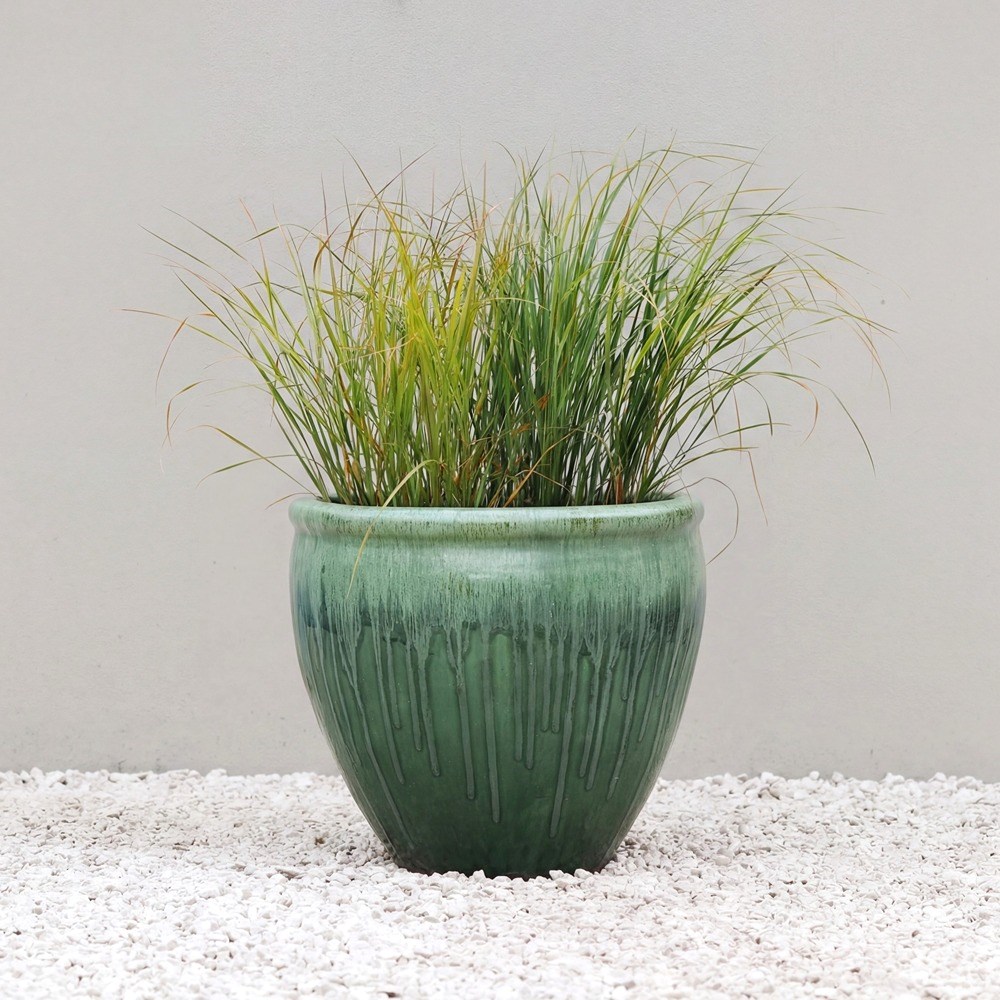 Volterra Glazed Terracotta Planter