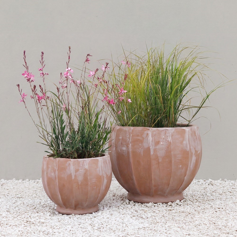 Carra Round Terracotta Planter