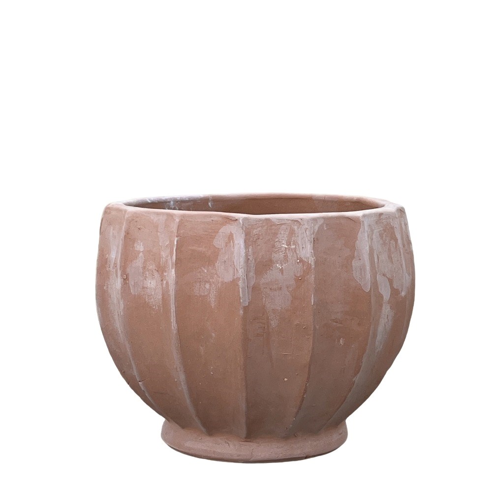 Carra Round Terracotta Planter