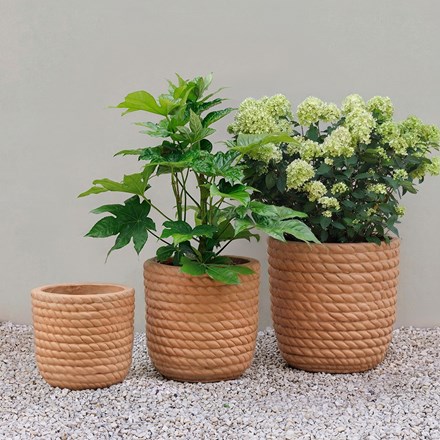 Round rope planter - Small