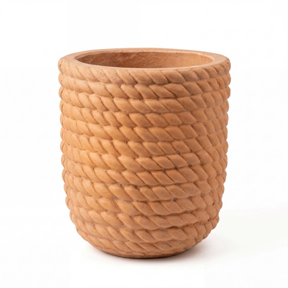 Rope Design Round Planter
