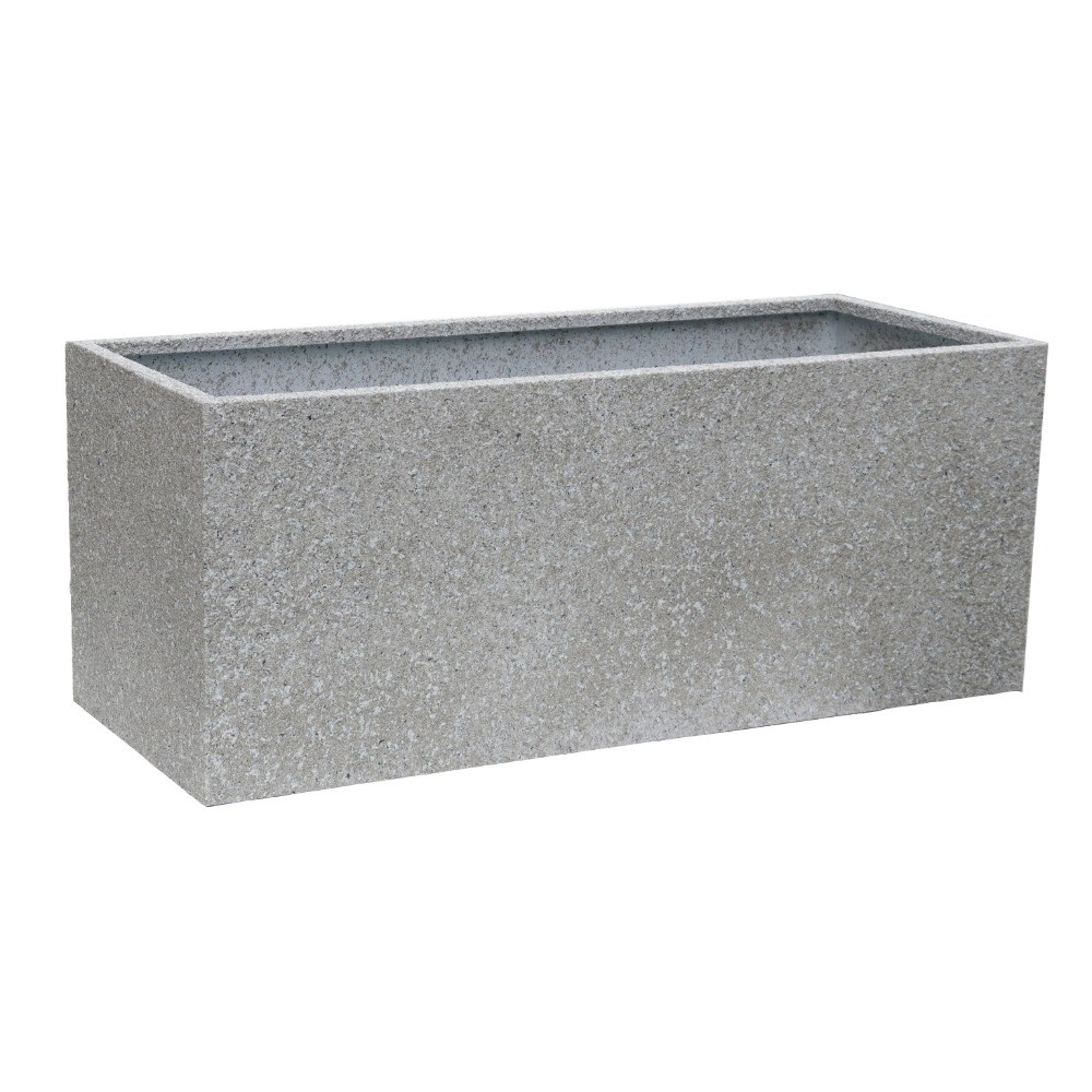 Grey Stone Finish Zinc Trough Planter