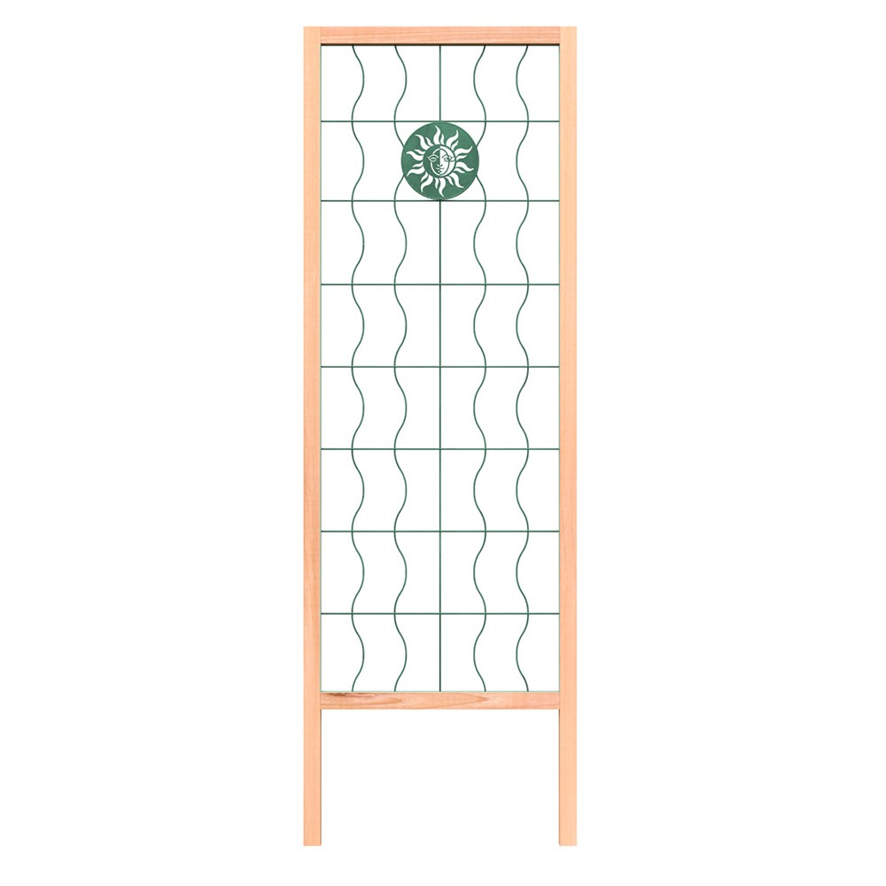 Sun Face Decorative Steel Garden Trellis