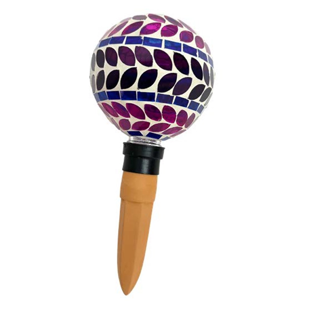 Mosaic Glass Self-Watering Globe