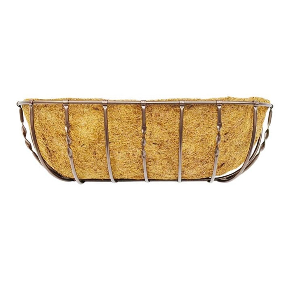 Modern Twist Window Planter with Coco Liner