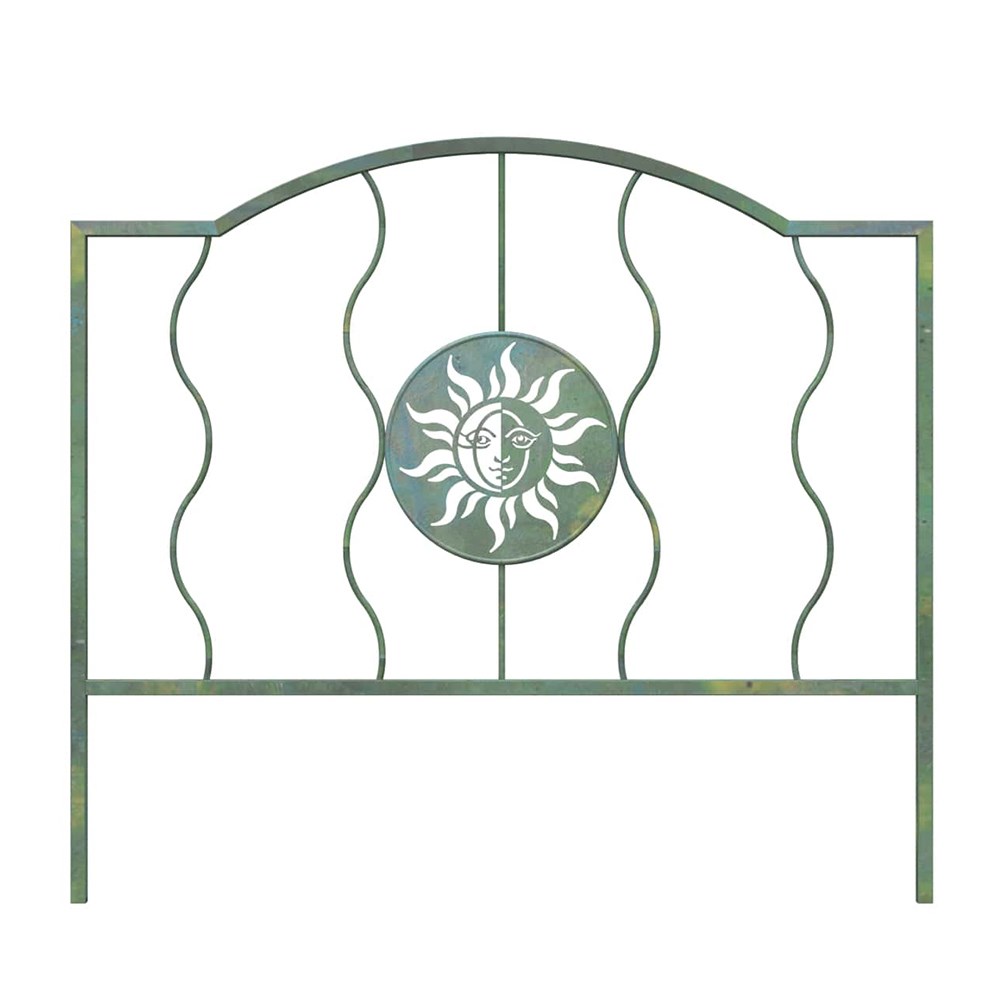 Sun Face Decorative Wire Border Fence