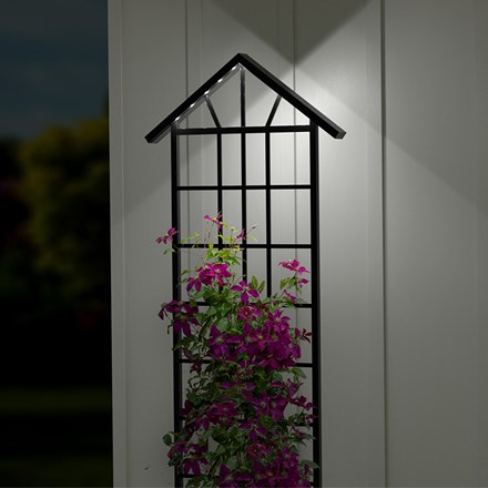 Northern Lights Pot Trellis with Solar Lights