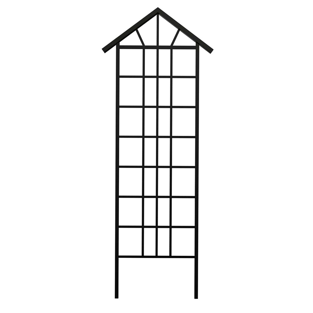 Northern Lights Steel Pot Trellis with Solar Lights