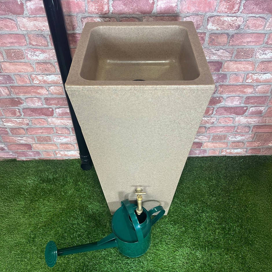 Slim Rainwater Storage Tank with Integrated Planter 100 Litre