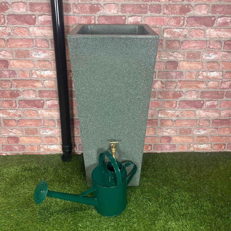 Slim Rainwater Storage Tank with Integrated Planter 100 Litre