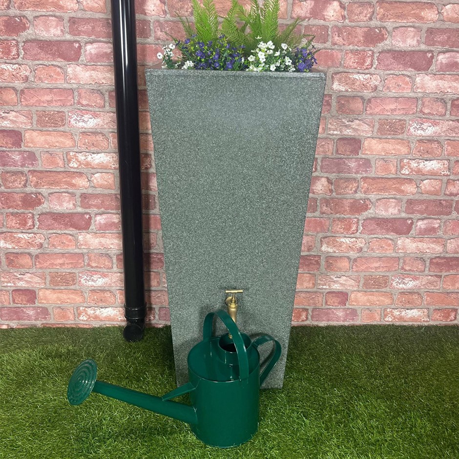 Slim Rainwater Storage Tank with Integrated Planter 100 Litre