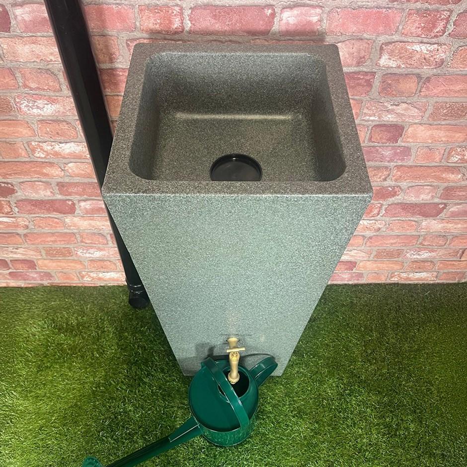 Slim Rainwater Storage Tank with Integrated Planter 100 Litre