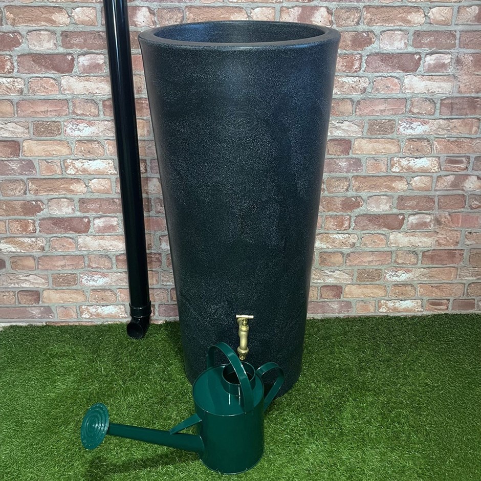 Curved Rainwater Storage Tank with Integrated Planter 160 Litre