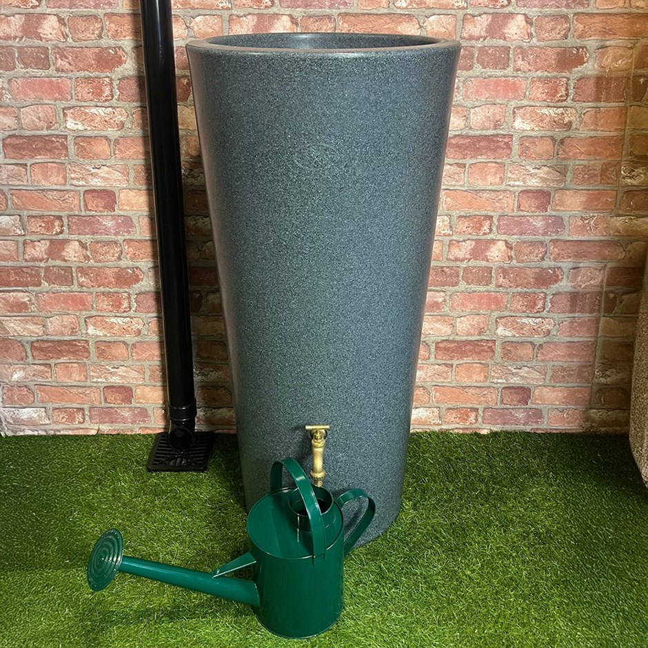 Curved Rainwater Storage Tank with Integrated Planter 160 Litre