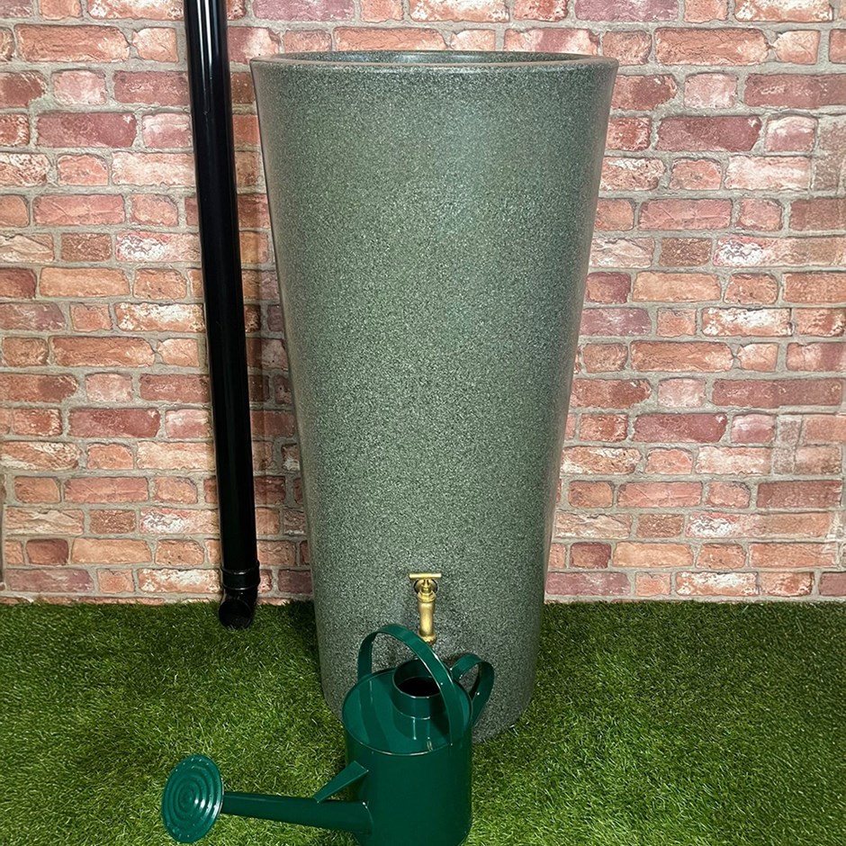 Curved Rainwater Storage Tank with Integrated Planter 160 Litre