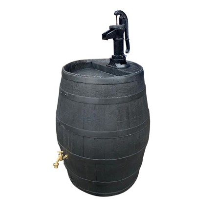 Barrico 235L Barrel Style Water Butt - Black