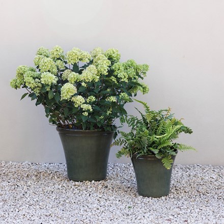 Glaze Lite - Classic tapered plastic planter - large