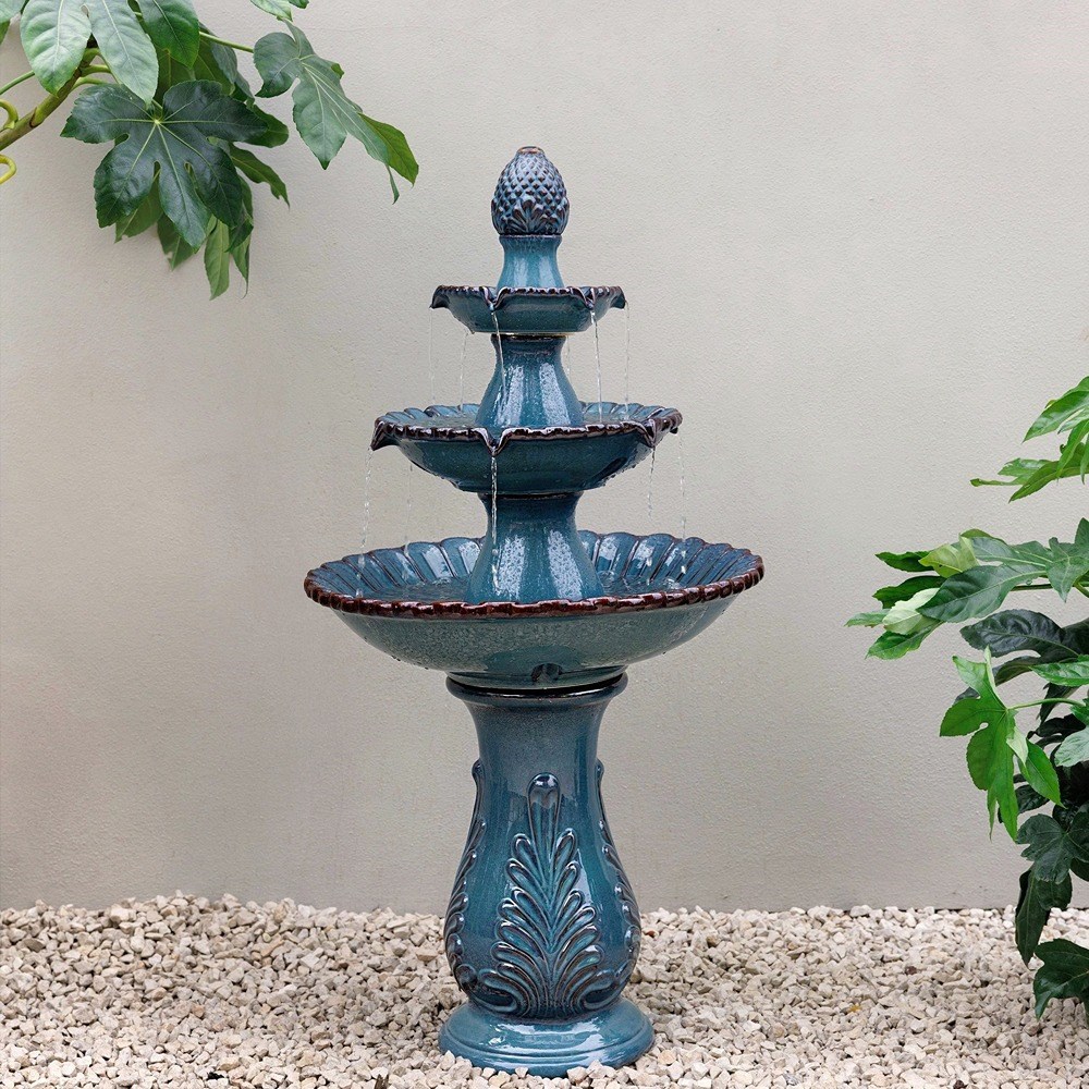 Leet Tiered Ceramic Fountain