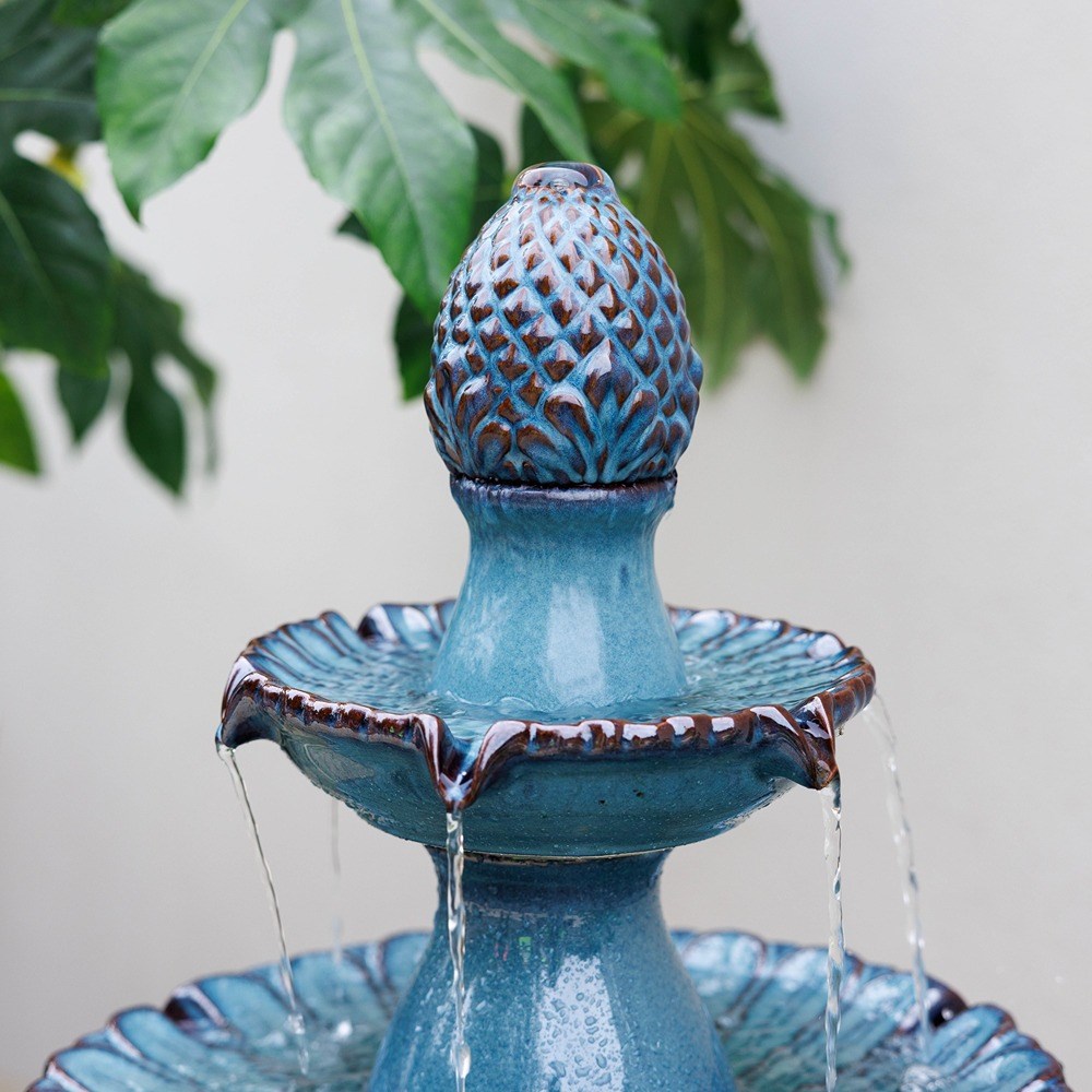 Leet Tiered Ceramic Fountain