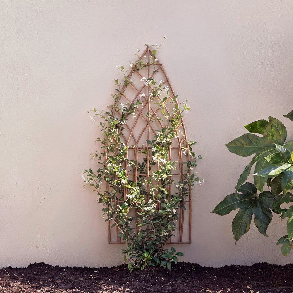 Arched Willow Garden Trellis Panel