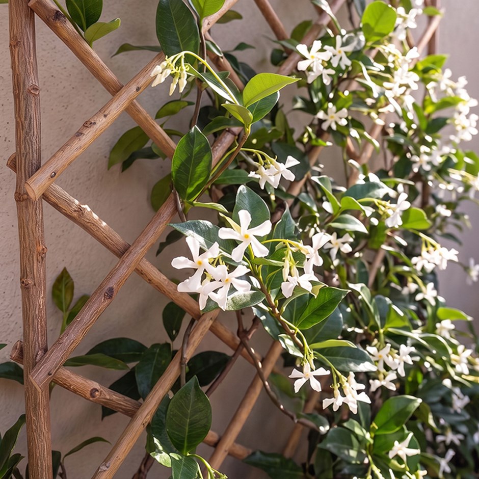 Square Willow Garden Trellis Panel