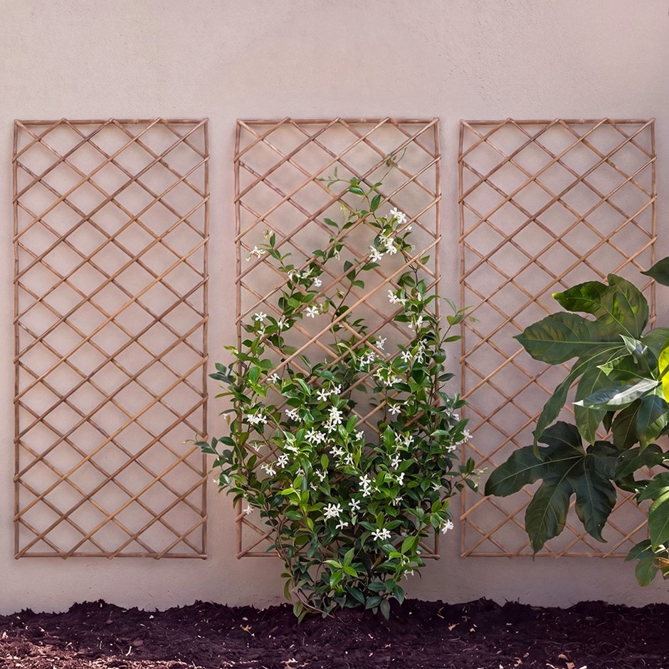 Square Willow Garden Trellis Panel