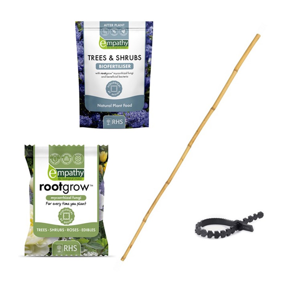 Full Tree Planting Kit - Empathy Rootgrow, Biofertilizer and Bamboo Stake & Tie