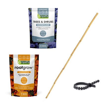 Full Tree Planting Kit For Bare Root Trees, Stake & Tie Rootgrow, Biofertilizer