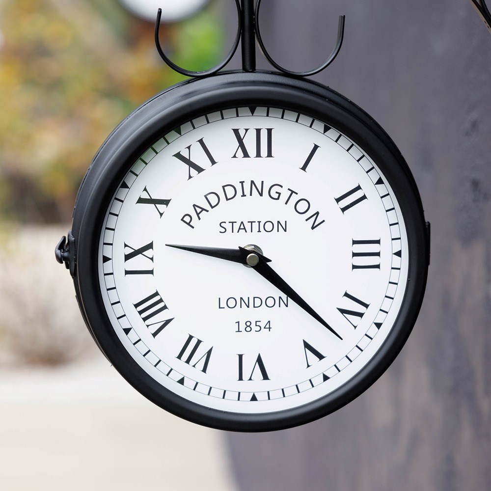 Double Sided Paddington Station Wall Clock