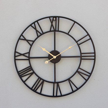 50cm Skeleton clock with gold Hands