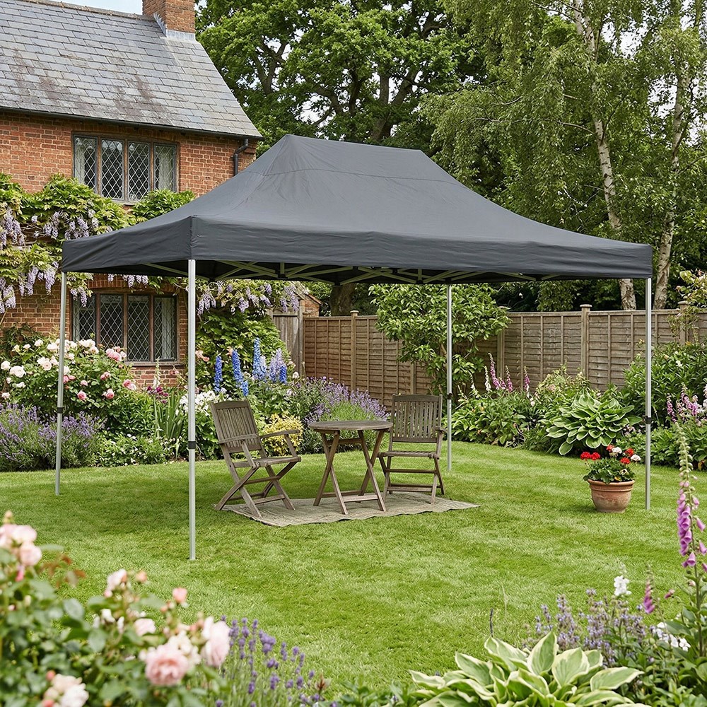 Waterproof Charcoal Pop Up Gazebo