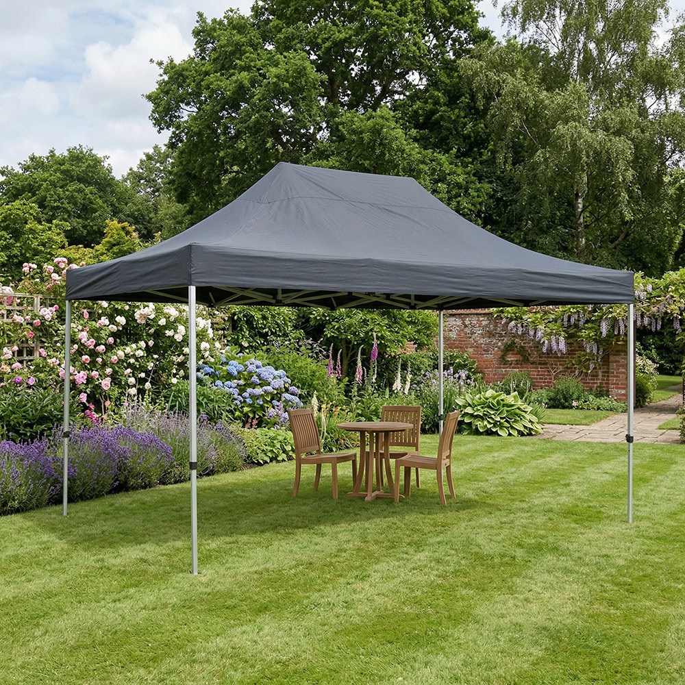Waterproof Charcoal Pop Up Gazebo