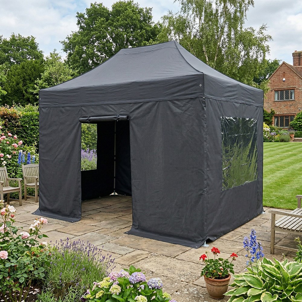 Sidewalls for Waterproof Charcoal Pop Up Gazebo