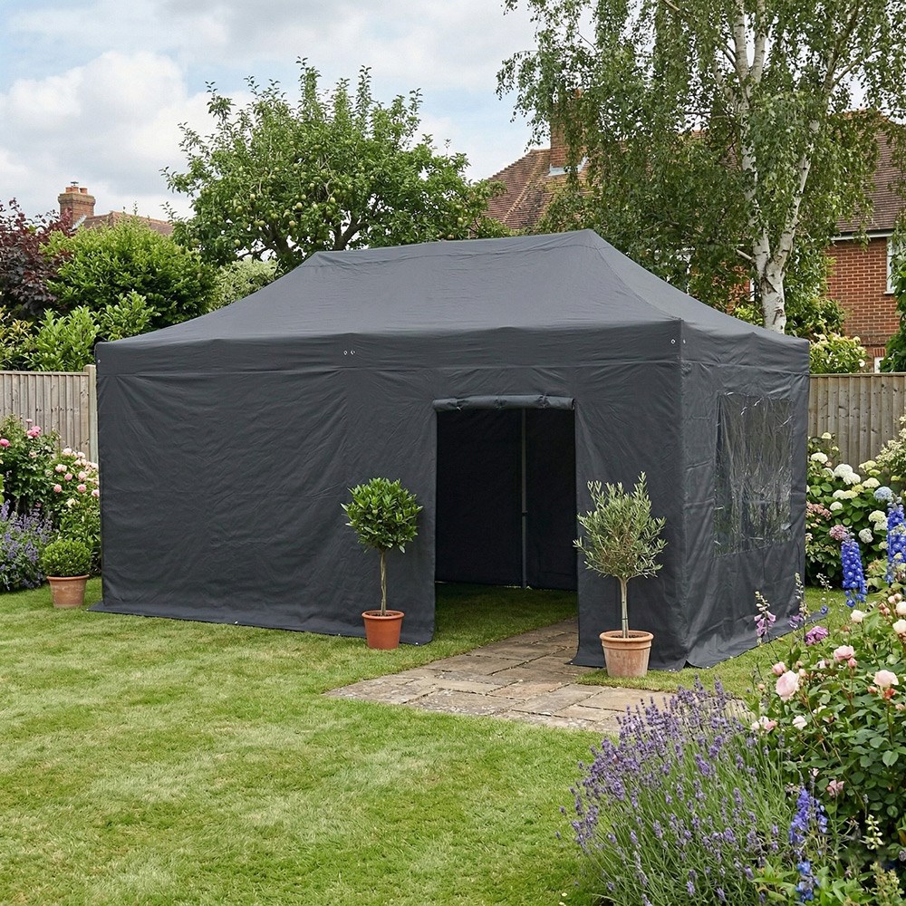 Sidewalls for Waterproof Charcoal Pop Up Gazebo