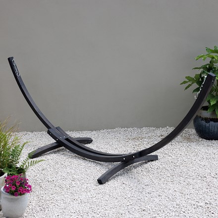 Wooden Hammock Stand Charcoal by Tortola