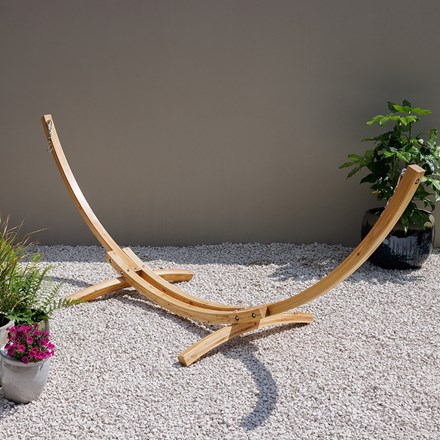 Wooden Hammock Stand Natural by Tortola