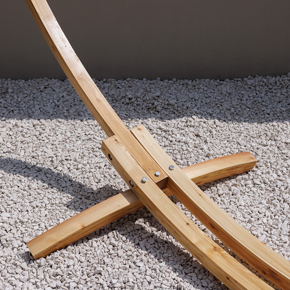 Wooden Hammock Stand Natural by Tortola 