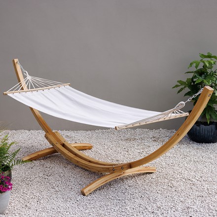 Fabric Spread Bar Hammock Ivory by Tortola