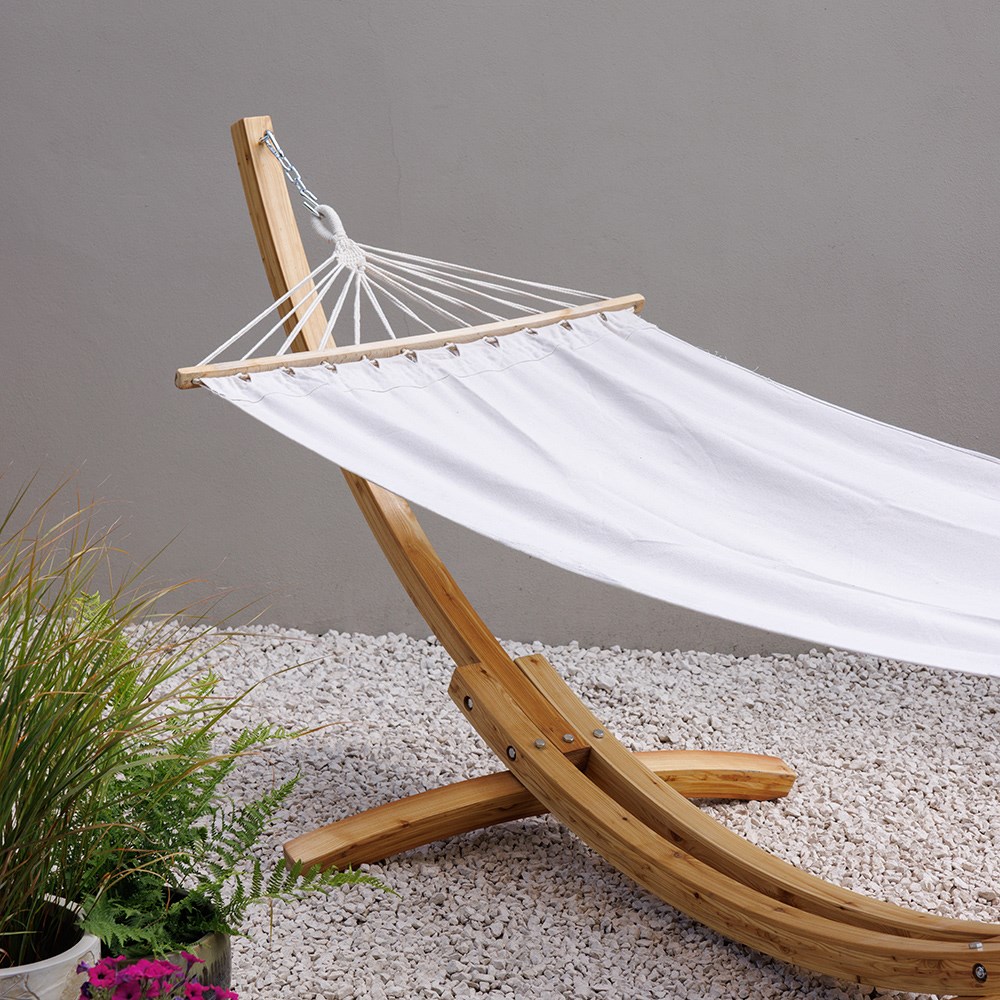 Fabric Spread Bar Hammock Ivory by Tortola