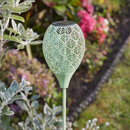 Solaire Stake Light Sage | LED Garden Path Light