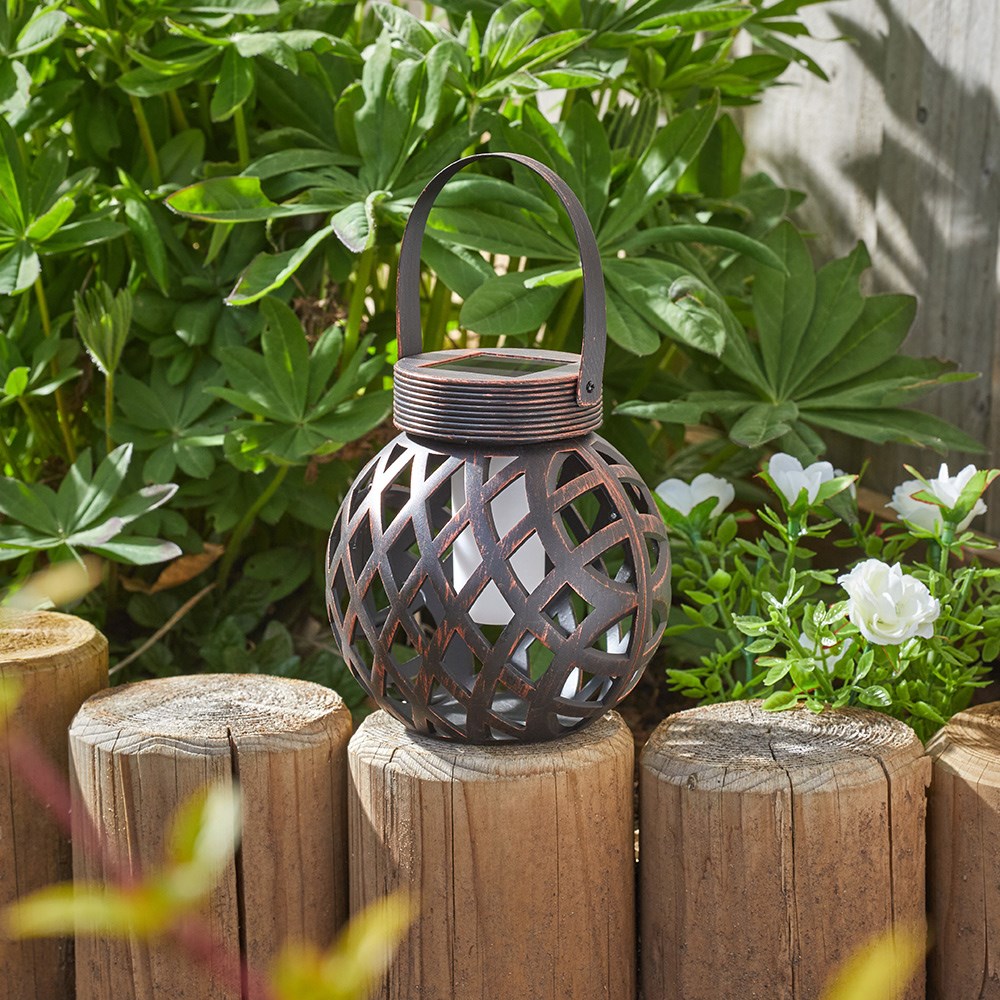 Smart Solar Flaming LED Festival Lantern