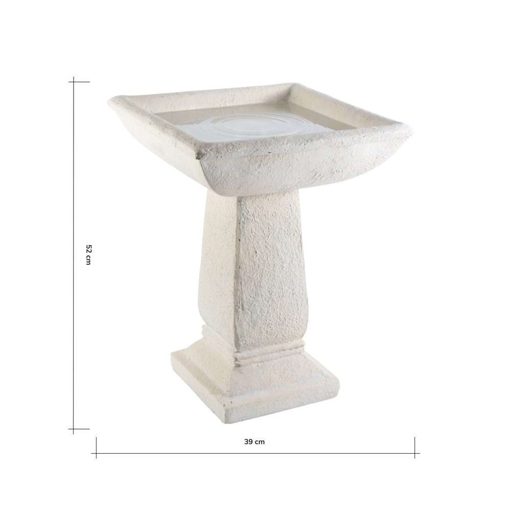 Buy H52cm Selbourne Cast Stone Bird Bath by Ambienté Delivery by Primrose