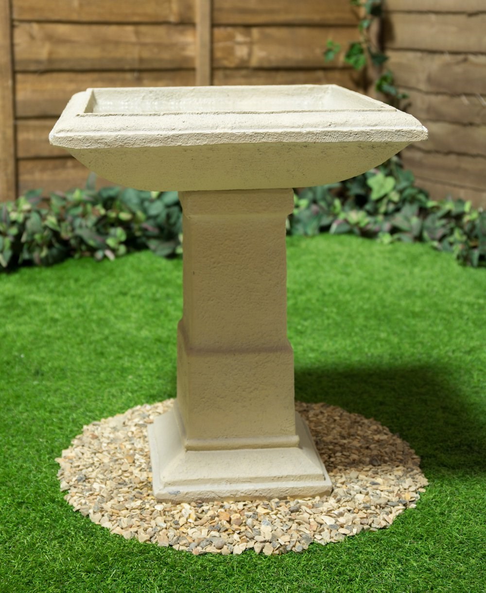 Buy H51cm Hatfield Cast Stone Bird Bath by Ambienté Delivery by Primrose