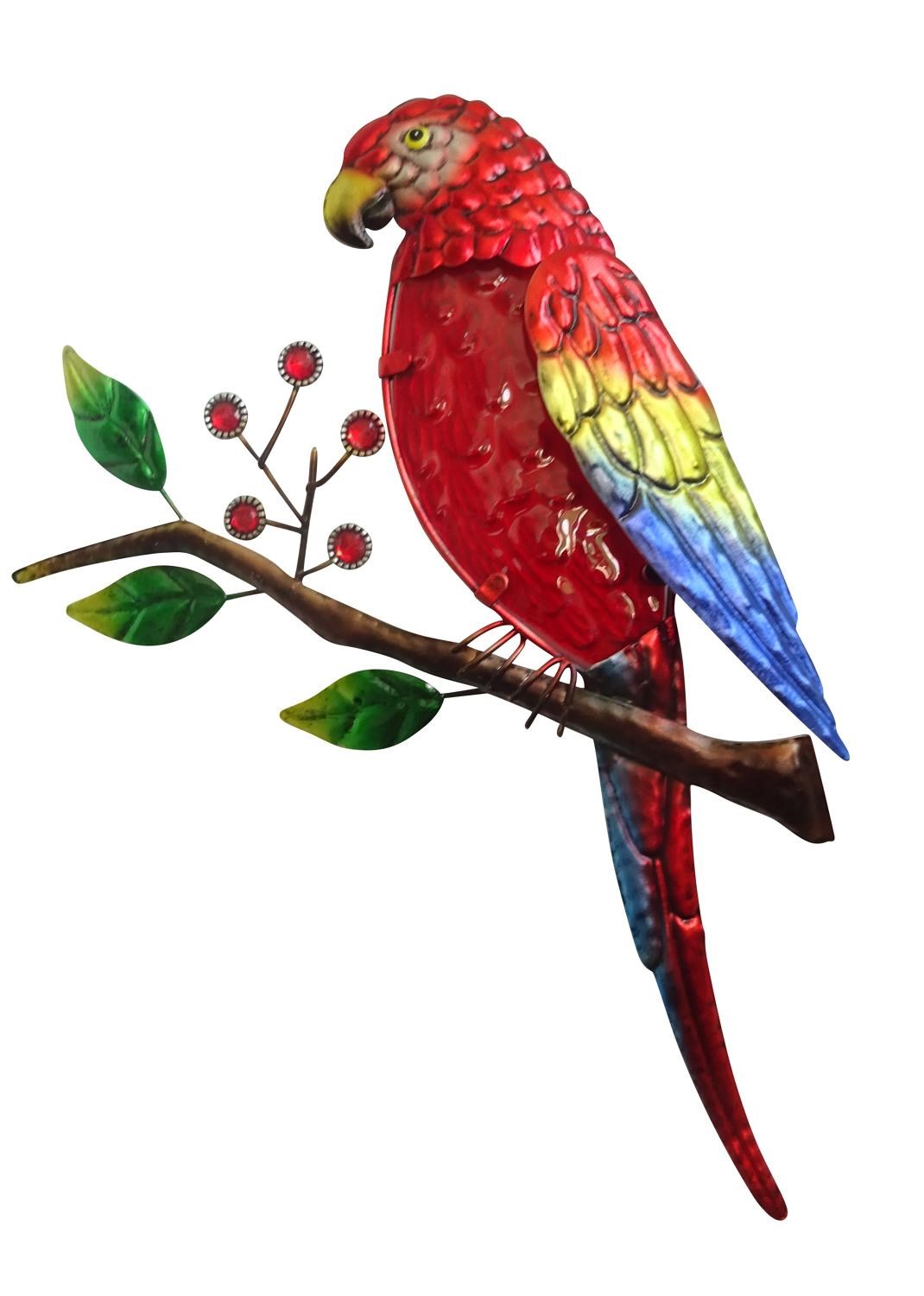 Buy Glass Parrot Garden Wall Art by Creekwood™ Delivery by Primrose