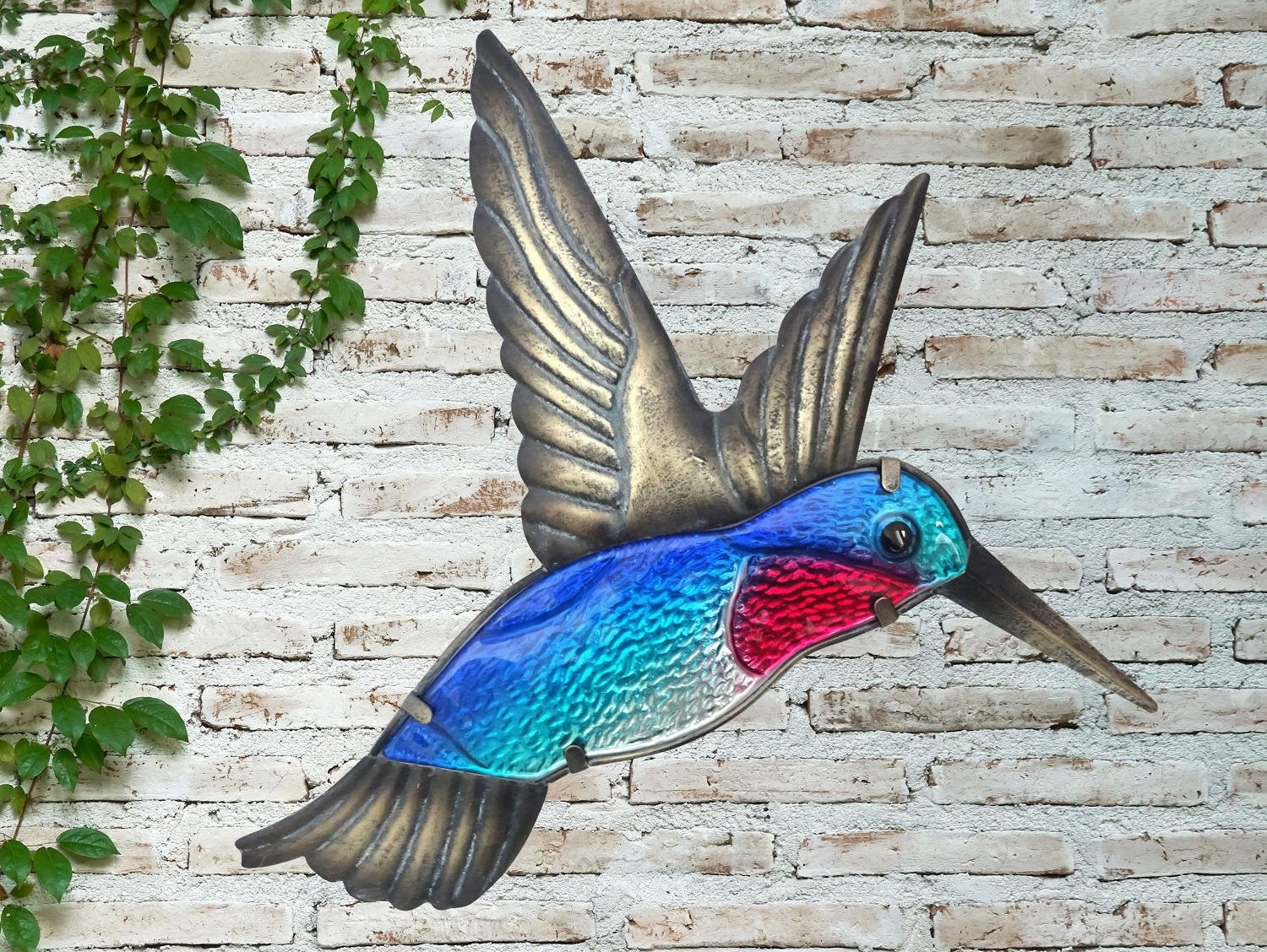 Buy Glass Hummingbird Garden Wall Art by Creekwood™ Delivery by Primrose