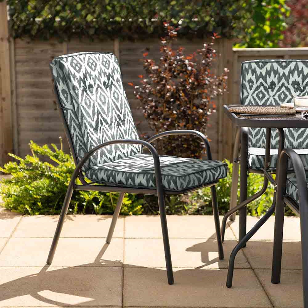 Buy Hadleigh 6 Seater Garden Dining Furniture Set In Grey Pattern By Hectare® Delivery by Primrose