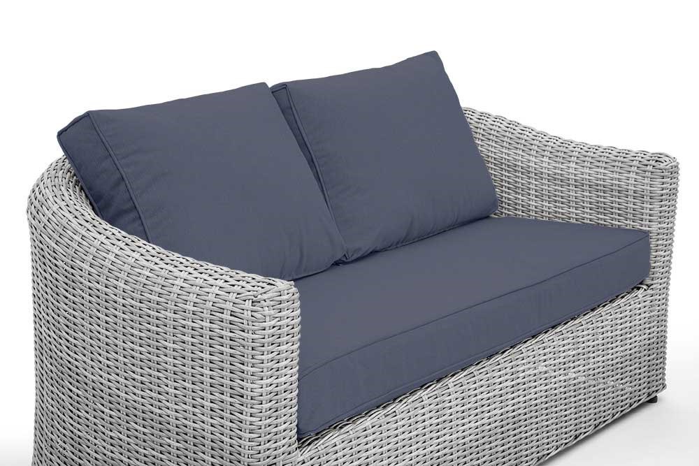 Buy Luxury Rattan 'Peony' Sofa Set w/ Coffee Table in Pebble Primrose