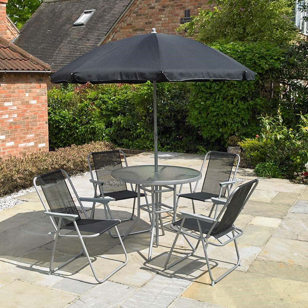Buy 4 Seater Garden Furniture Set with Parasol Delivery by Primrose